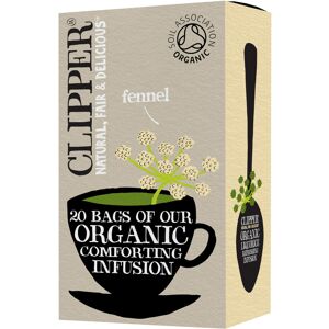 Clipper Organic Fennel Tea Bags 20 Infusion Teabags Pure Caffeine Free Tea Eco-C Clipper Organic Fennel Tea Bags 20 Infusion Teabags Pure Caffeine Free Tea Eco-C