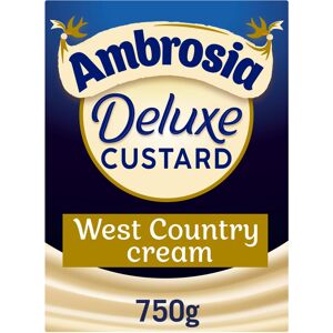 Ambrosia Ready-to-Eat Deluxe Custard, West Country Cream, 750 g Carton (Pack of Ambrosia Ready-to-Eat Deluxe Custard, West Country Cream, 750 g Carton (Pack of