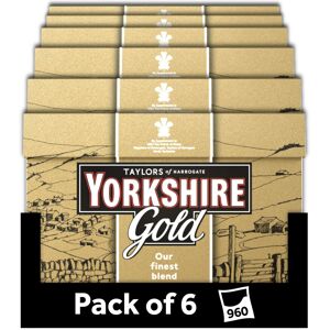 Yorkshire Tea Gold, 6 Boxes of 160 Tea Bags (Total 960 Bags) Yorkshire Tea Gold, 6 Boxes of 160 Tea Bags (Total 960 Bags)
