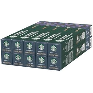 STARBUCKS Espresso Roast by Nespresso, Dark Roast, Coffee Capsules 10 x 10 (100 STARBUCKS Espresso Roast by Nespresso, Dark Roast, Coffee Capsules 10 x 10 (100