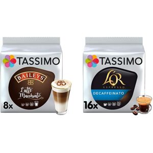 Tassimo Baileys Latte Macchiato Coffee Pods x8 (Pack of 5, Total 40 Drinks) & L' Tassimo Baileys Latte Macchiato Coffee Pods x8 (Pack of 5, Total 40 Drinks) & L'