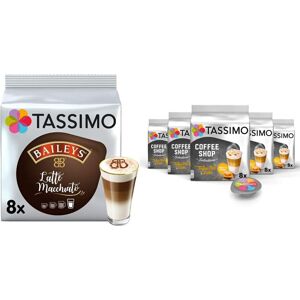 Tassimo Baileys Latte Macchiato Coffee Pods x8 (Pack of 5, Total 40 Drinks) & Co Tassimo Baileys Latte Macchiato Coffee Pods x8 (Pack of 5, Total 40 Drinks) & Co