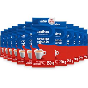 Lavazza Crema e Gusto Classico Ground Coffee, Dark Roast, 250g Each, 12-Pack - I Lavazza Crema e Gusto Classico Ground Coffee, Dark Roast, 250g Each, 12-Pack - I