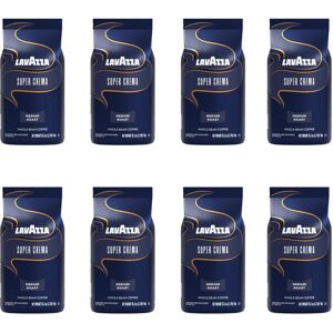 Lavazza Super Crema Espresso Coffee Beans, Medium Roast, 1 kg - Pack of 8 Lavazza Super Crema Espresso Coffee Beans, Medium Roast, 1 kg - Pack of 8