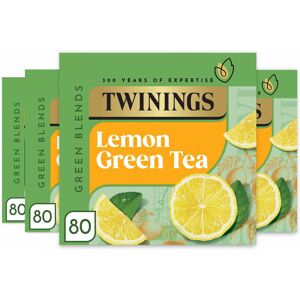 Twinings Green Tea with Lemon 320 Tea Bags (Multipack of 4 x 80 Bags) Twinings Green Tea with Lemon 320 Tea Bags (Multipack of 4 x 80 Bags)