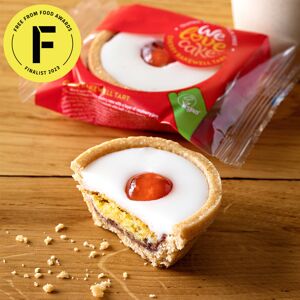 We Love Cake Frozen Gluten Free Vegan Cherry Bakewell Tarts - 28x50g We Love Cake Frozen Gluten Free Vegan Cherry Bakewell Tarts - 28x50g