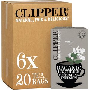 Clipper Organic Liquorice Tea Bags 120 Infusion Liquorice Root Teabag Sachets Clipper Organic Liquorice Tea Bags 120 Infusion Liquorice Root Teabag Sachets