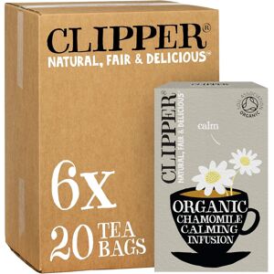 Clipper Organic Chamomile Tea Bags 120 Infusion Teabag Sachets (6 x Boxes of 2 Clipper Organic Chamomile Tea Bags 120 Infusion Teabag Sachets (6 x Boxes of 2