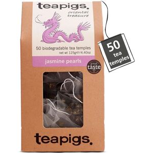 Teapigs Jasmine Pearls Tea Bags Made With Whole Leaves(1 Pack of 50 Tea Bags) Teapigs Jasmine Pearls Tea Bags Made With Whole Leaves(1 Pack of 50 Tea Bags)