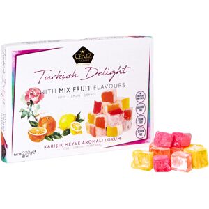 Çerez Pazarı Store Cerez Pazari Turkish Delight with Rose, Orange and Lemon Mix Flavours 230g, Gour Çerez Pazarı Store Cerez Pazari Turkish Delight with Rose, Orange and Lemon Mix Flavours 230g, Gour