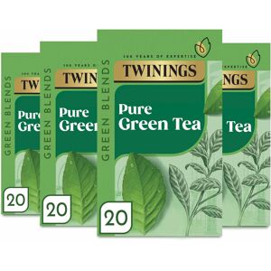 Twinings Pure Green Tea 80 Tea Bags (Pack of 4 x 20 Tea Bags) Twinings Pure Green Tea 80 Tea Bags (Pack of 4 x 20 Tea Bags)