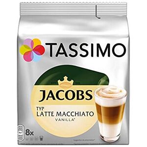 Tassimo Jacobs Latte Macchiato Vanilla, Coffee, Roasted, 8 T-Discs / 8 Servings Tassimo Jacobs Latte Macchiato Vanilla, Coffee, Roasted, 8 T-Discs / 8 Servings