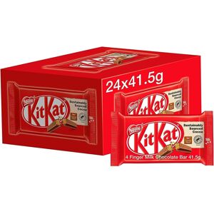 KidzBuzz Kit Kat 4 Fingers Milk Chocolate Wafer Bars - 24 x 41.5 g KidzBuzz Kit Kat 4 Fingers Milk Chocolate Wafer Bars - 24 x 41.5 g