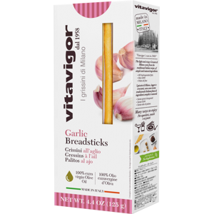 Vita Vigor Grissini Breadsticks - Garlic 125G Vita Vigor Grissini Breadsticks - Garlic 125G
