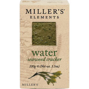 Border Artisan Biscuits Miller's Elements Water Seaweed Crackers 100G Border Artisan Biscuits Miller's Elements Water Seaweed Crackers 100G