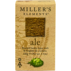 Border Artisan Biscuits Miller's Elements Ale Crackers 100G Border Artisan Biscuits Miller's Elements Ale Crackers 100G