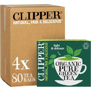 Clipper Organic Pure Green Tea Bags 320 Teabags (4 x Boxes of 80) Bulk Buy f Clipper Organic Pure Green Tea Bags 320 Teabags (4 x Boxes of 80) Bulk Buy f