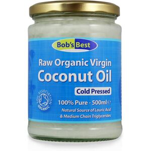 Bob's Best Organic Coconut Oil - 500ml - Virgin, Raw & Cold Pressed Bob's Best Organic Coconut Oil - 500ml - Virgin, Raw & Cold Pressed