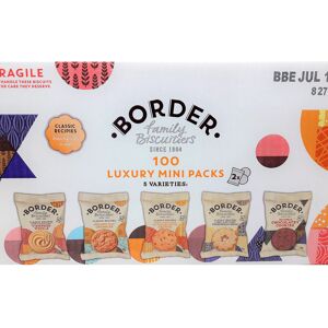 Border Biscuits 100 Mini Packs with 5 Varieties 2 Pack (200 Biscuits) Border Biscuits 100 Mini Packs with 5 Varieties 2 Pack (200 Biscuits)
