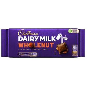 Cadbury Dairy Milk Whole Nut Bar (180g) Cadbury Dairy Milk Whole Nut Bar (180g)