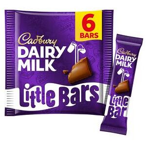 Cadbury Dairy Milk Little Bars Chocolate Multipack 6 x 18g Cadbury Dairy Milk Little Bars Chocolate Multipack 6 x 18g
