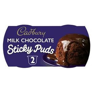 Cadbury Sticky Puds Milk Chocolate 2 per pack Cadbury Sticky Puds Milk Chocolate 2 per pack
