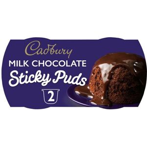 Cadbury Milk Chocolate Sticky Puds 2 x 95g Pack of 4 Cadbury Milk Chocolate Sticky Puds 2 x 95g Pack of 4