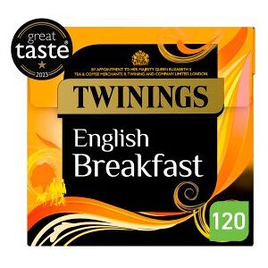 Twinings English Breakfast Tea Bags 100 per pack - Pack of 6 Twinings English Breakfast Tea Bags 100 per pack - Pack of 6
