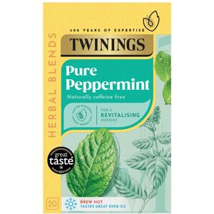 Twinings Pure Peppermint Tea 20 per pack - Pack of 6 Twinings Pure Peppermint Tea 20 per pack - Pack of 6
