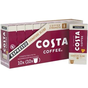 Costa Coffee Costa Signature Blend Nespresso Compatible Aluminum Coffee Capsules (Pack of 10, Costa Coffee Costa Signature Blend Nespresso Compatible Aluminum Coffee Capsules (Pack of 10,