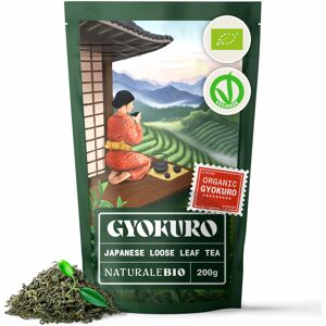 NaturaleBio Organic Japanese Gyokuro Green Tea. 200g Loose Leaf bag. First Harve NaturaleBio Organic Japanese Gyokuro Green Tea. 200g Loose Leaf bag. First Harve