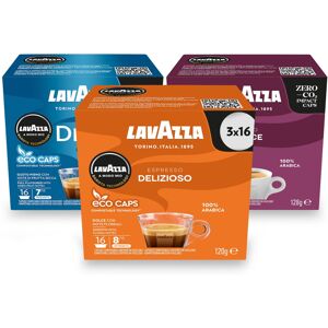 Lavazza, Medium Roast Trio, A Modo Mio, Coffee Capsules, Compostable, 3 packs of Lavazza, Medium Roast Trio, A Modo Mio, Coffee Capsules, Compostable, 3 packs of