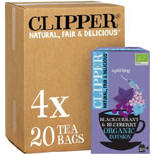 Clipper Organic Blackcurrant & Blueberry Infusion Fruit Teabags / 80 Infusions T Clipper Organic Blackcurrant & Blueberry Infusion Fruit Teabags / 80 Infusions T