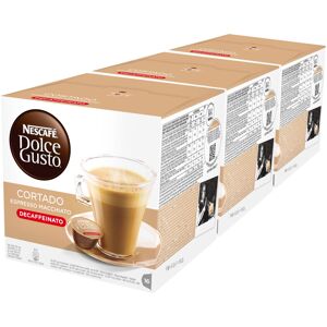 Nescafe Nescaf? Dolce Gusto Espresso Cortado Decaff, Pack of 3, Total 48 Capsules Nescafe Nescaf? Dolce Gusto Espresso Cortado Decaff, Pack of 3, Total 48 Capsules