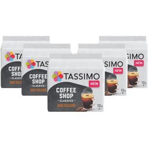 TASSIMO Coffee Shop Selections Americano Coffee Pods 6 Piece, Pack of 5, Total 6 TASSIMO Coffee Shop Selections Americano Coffee Pods 6 Piece, Pack of 5, Total 6