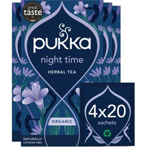 Pukka Herbs, Night Time Organic Herbal Sleep Tea Box, Chamomile, Lavender, Oat F Pukka Herbs, Night Time Organic Herbal Sleep Tea Box, Chamomile, Lavender, Oat F