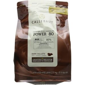 Callebaut Powerful 80 Percent Dark Chocolate Callets 2.5 kg Callebaut Powerful 80 Percent Dark Chocolate Callets 2.5 kg
