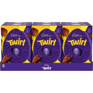 Cadbury Twirl Chocolate Egg 198g (Box of 6) Cadbury Twirl Chocolate Egg 198g (Box of 6)