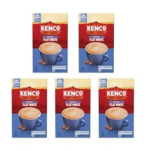 Kenco Flat White Instant Coffee Sachets s 8x14.8g (Pack of 5, Total 40 Sachets, Kenco Flat White Instant Coffee Sachets s 8x14.8g (Pack of 5, Total 40 Sachets,