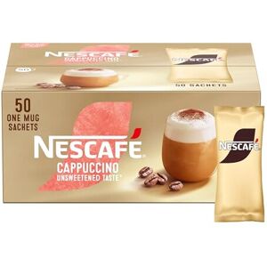 Nescafe NESCAFÉ Cappuccino Unsweetened Taste Instant Coffee Sachets - 50 x 14.2g Nescafe NESCAFÉ Cappuccino Unsweetened Taste Instant Coffee Sachets - 50 x 14.2g