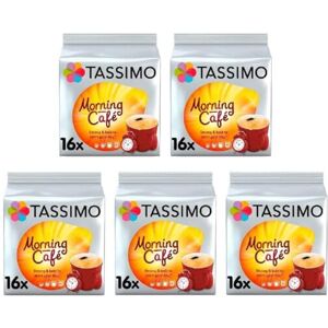 Tassimo Morning Café Coffee Pods x16 (Pack of 5, Total 80 Drinks) Tassimo Morning Café Coffee Pods x16 (Pack of 5, Total 80 Drinks)