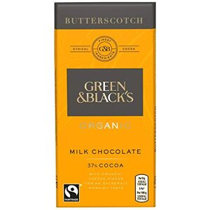 Green & Black's Butterscotch Milk Chocolate Bar, 37% Cocoa, 90 g (Pack o Green & Black's Butterscotch Milk Chocolate Bar, 37% Cocoa, 90 g (Pack o