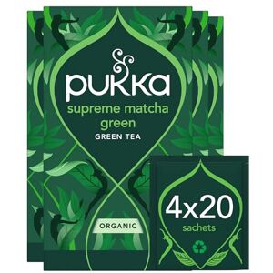Pukka Herbs Supreme Matcha Green Tea - 4 Packs, 80 Bags Pukka Herbs Supreme Matcha Green Tea - 4 Packs, 80 Bags
