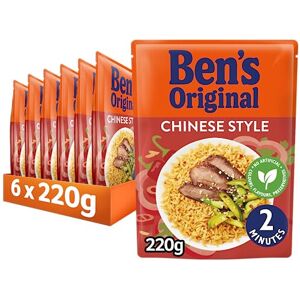 BEN'S ORIGINAL Chinese Style Microwave Rice, Bulk Multipack 6 x 220g pouches BEN'S ORIGINAL Chinese Style Microwave Rice, Bulk Multipack 6 x 220g pouches