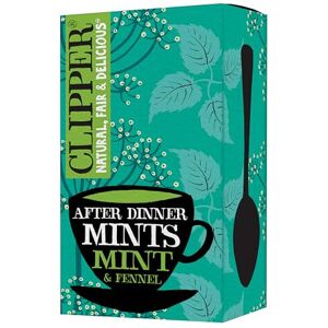 Clipper Organic Mint & Fennel Tea Bags - 20 Sachets, Caffeine Free Clipper Organic Mint & Fennel Tea Bags - 20 Sachets, Caffeine Free