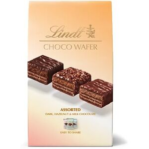 Lindt Choco Wafer Assorted Chocolate Box 135g 10 Milk, Dark & Hazelnut Lindt Choco Wafer Assorted Chocolate Box 135g 10 Milk, Dark & Hazelnut