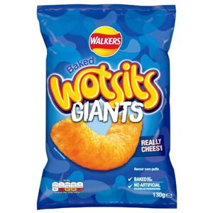 Walkers Wotsits Giants Really Cheesy Vegetarian Baked Snacks 130 g Walkers Wotsits Giants Really Cheesy Vegetarian Baked Snacks 130 g