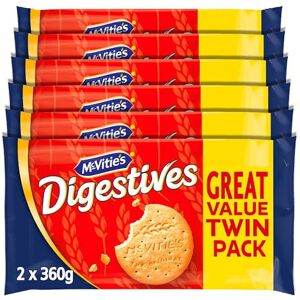 McVities McVitie's Digestives The Original Biscuits, Twin Pack, 2 x 360 g (6 Pack) McVities McVitie's Digestives The Original Biscuits, Twin Pack, 2 x 360 g (6 Pack)