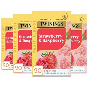 Twinings Strawberry & Raspberry Tea: 80 Biodegradable Bags Twinings Strawberry & Raspberry Tea: 80 Biodegradable Bags