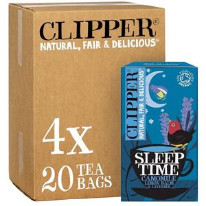Clipper Sleep Time Infusion Teabags 80ct: Chamomile, Lemon Balm, Lavender Clipper Sleep Time Infusion Teabags 80ct: Chamomile, Lemon Balm, Lavender